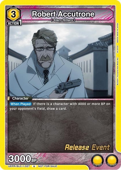 Robert Accutrone, UE01BT: BLEACH: Thousand-Year Blood War Release Event Cards UEPR/BLC-1-027
