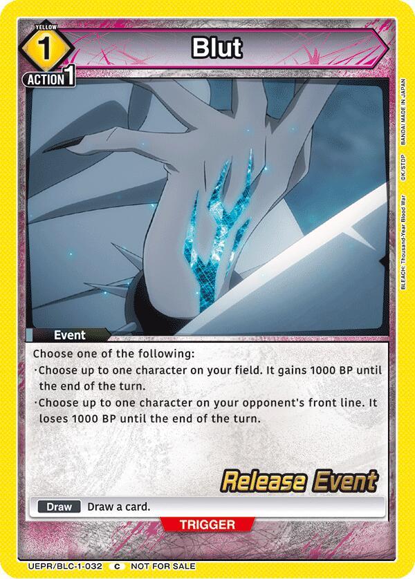 Blut, UE01BT: BLEACH: Thousand-Year Blood War Release Event Cards UEPR/BLC-1-032