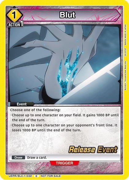 Blut, UE01BT: BLEACH: Thousand-Year Blood War Release Event Cards UEPR/BLC-1-032