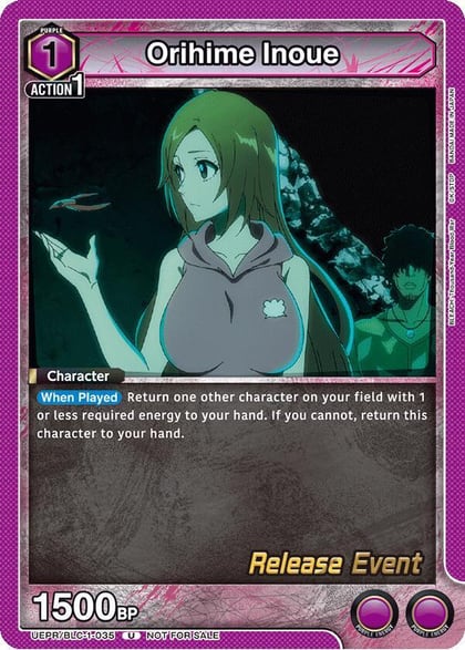 Orihime Inoue, UE01BT: BLEACH: Thousand-Year Blood War Release Event Cards UEPR/BLC-1-035