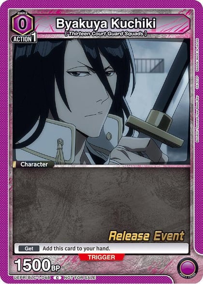 Byakuya Kuchiki (048), UE01BT: BLEACH: Thousand-Year Blood War Release Event Cards UEPR/BLC-1-048