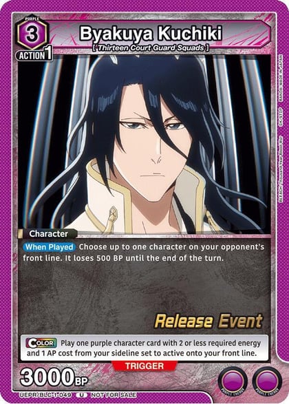 Byakuya Kuchiki (049), UE01BT: BLEACH: Thousand-Year Blood War Release Event Cards UEPR/BLC-1-049