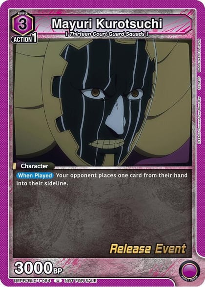 Mayuri Kurotsuchi, UE01BT: BLEACH: Thousand-Year Blood War Release Event Cards UEPR/BLC-1-054