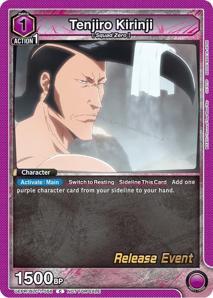 Tenjiro Kirinji, UE01BT: BLEACH: Thousand-Year Blood War Release Event Cards UEPR/BLC-1-056
