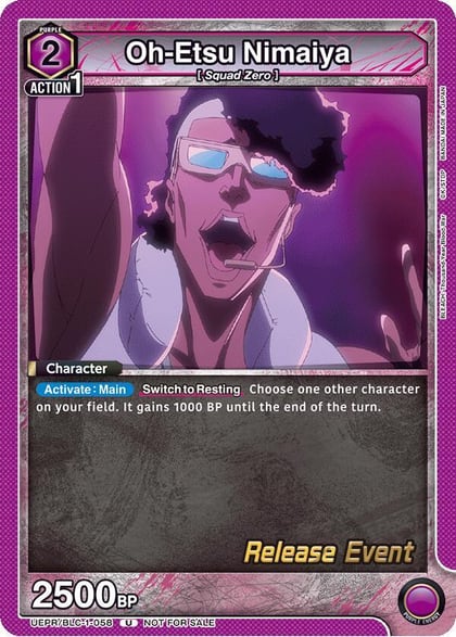 Oh-Etsu Nimaiya, UE01BT: BLEACH: Thousand-Year Blood War Release Event Cards UEPR/BLC-1-058