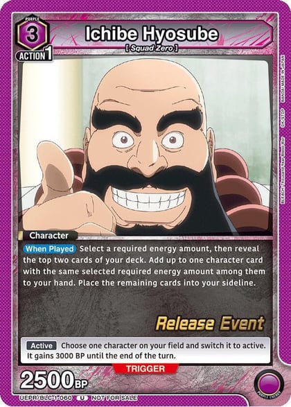 Ichibe Hyosube, UE01BT: BLEACH: Thousand-Year Blood War Release Event Cards UEPR/BLC-1-060