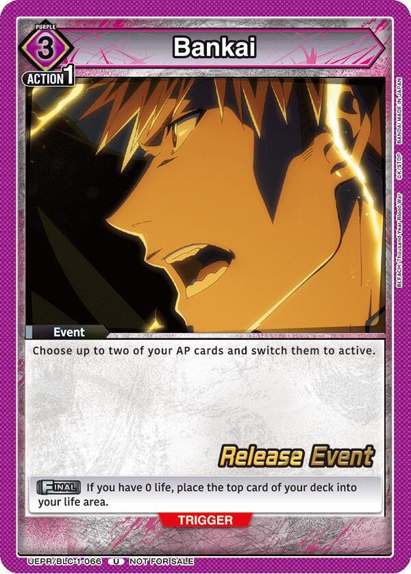 Bankai (066), UE01BT: BLEACH: Thousand-Year Blood War Release Event Cards UEPR/BLC-1-066