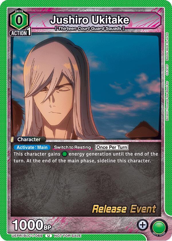 Jushiro Ukitake, UE01BT: BLEACH: Thousand-Year Blood War Release Event Cards UEPR/BLC-1-069