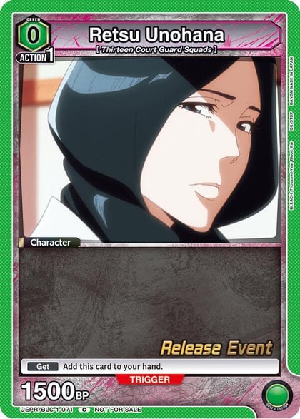 Retsu Unohana (071), UE01BT: BLEACH: Thousand-Year Blood War Release Event Cards UEPR/BLC-1-071
