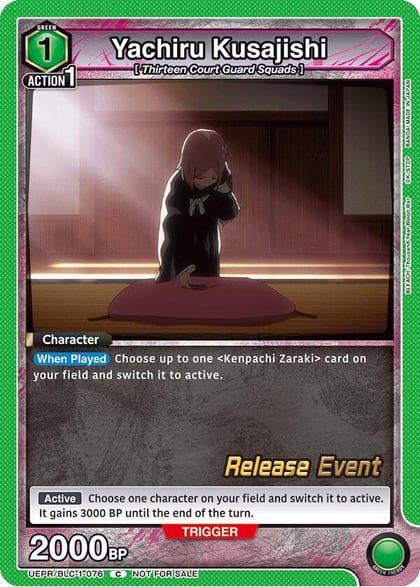 Yachiru Kusajishi, UE01BT: BLEACH: Thousand-Year Blood War Release Event Cards UEPR/BLC-1-076