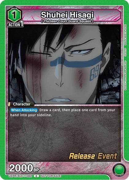 Shuhei Hisagi, UE01BT: BLEACH: Thousand-Year Blood War Release Event Cards UEPR/BLC-1-082
