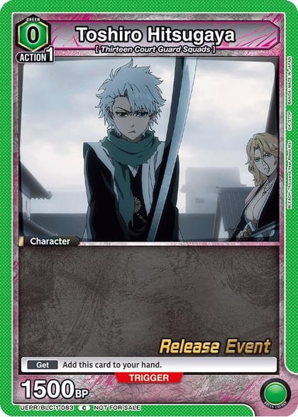 Toshiro Hitsugaya (083), UE01BT: BLEACH: Thousand-Year Blood War Release Event Cards UEPR/BLC-1-083