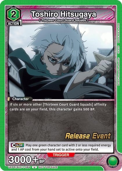 Toshiro Hitsugaya (084), UE01BT: BLEACH: Thousand-Year Blood War Release Event Cards UEPR/BLC-1-084