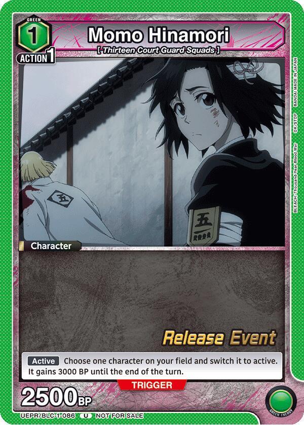 Momo Hinamori, UE01BT: BLEACH: Thousand-Year Blood War Release Event Cards UEPR/BLC-1-086