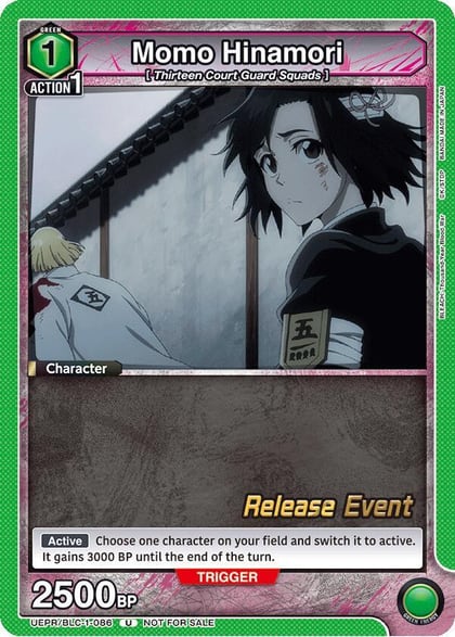 Momo Hinamori, UE01BT: BLEACH: Thousand-Year Blood War Release Event Cards UEPR/BLC-1-086