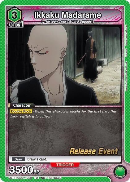 Ikkaku Madarame, UE01BT: BLEACH: Thousand-Year Blood War Release Event Cards UEPR/BLC-1-088