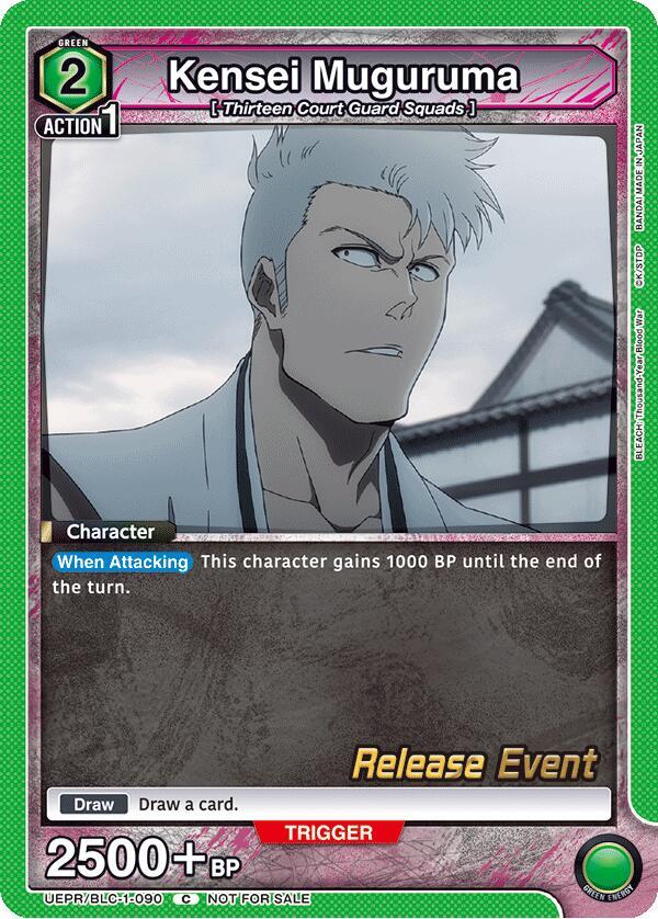 Kensei Muguruma, UE01BT: BLEACH: Thousand-Year Blood War Release Event Cards UEPR/BLC-1-090
