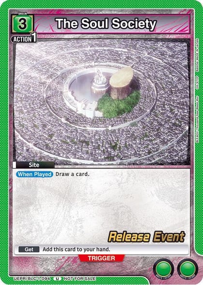 The Soul Society, UE01BT: BLEACH: Thousand-Year Blood War Release Event Cards UEPR/BLC-1-094