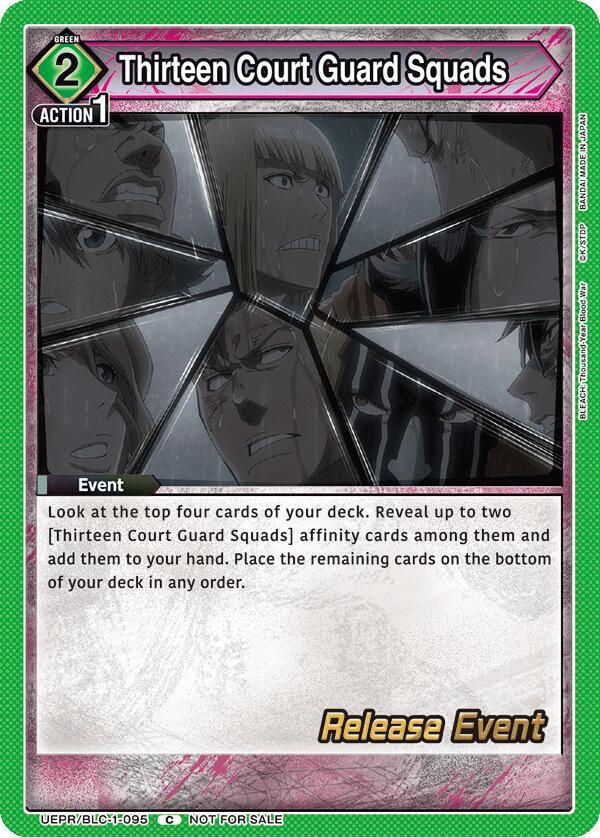 Thirteen Court Guard Squads, UE01BT: BLEACH: Thousand-Year Blood War Release Event Cards UEPR/BLC-1-095