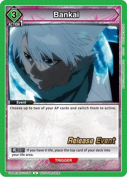 Bankai (100), UE01BT: BLEACH: Thousand-Year Blood War Release Event Cards UEPR/BLC-1-100