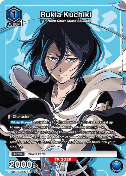 Rukia Kuchiki, UE01NC: New Card Selection: BLEACH: Thousand-Year Blood War UE01NC/BLC-3-002