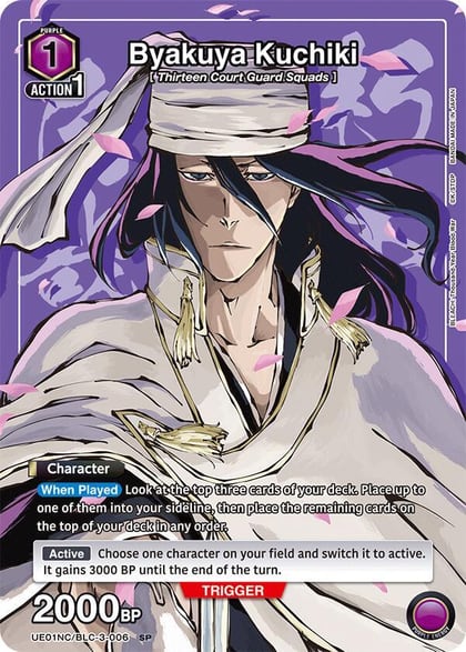 Byakuya Kuchiki, UE01NC: New Card Selection: BLEACH: Thousand-Year Blood War UE01NC/BLC-3-006