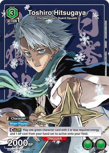 Toshiro Hitsugaya, UE01NC: New Card Selection: BLEACH: Thousand-Year Blood War UE01NC/BLC-3-009