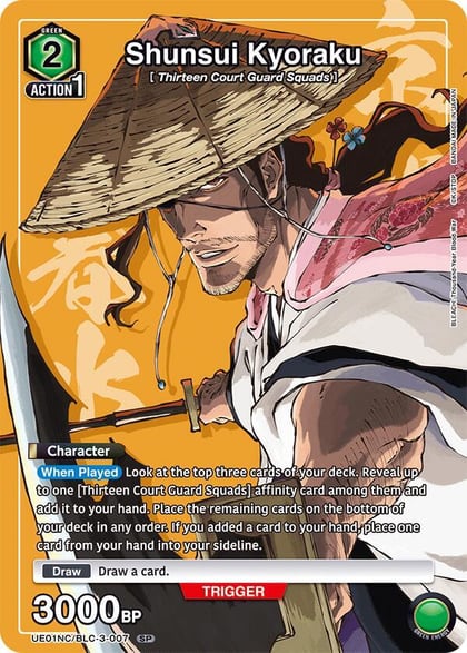 Shunsui Kyoraku, UE01NC: New Card Selection: BLEACH: Thousand-Year Blood War UE01NC/BLC-3-007