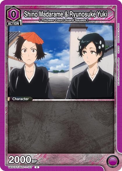 Shino Madarame & Ryunosuke Yuki, UE01ST: BLEACH: Thousand-Year Blood War Starter Deck UE01ST/BLC-1-107