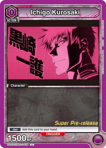 Ichigo Kurosaki (039), UE01ST: BLEACH: Thousand-Year Blood War Super Pre-Release Starter Deck UE01ST/BLC-1-039