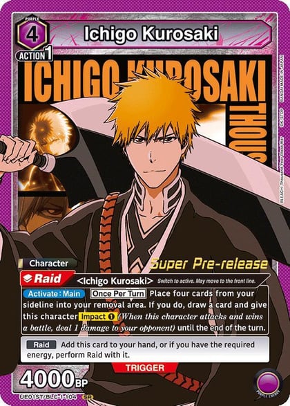 Ichigo Kurosaki (104), UE01ST: BLEACH: Thousand-Year Blood War Super Pre-Release Starter Deck UE01ST/BLC-1-104