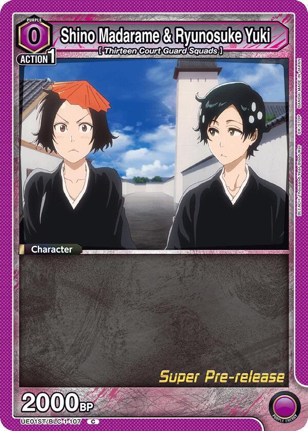 Shino Madarame & Ryunosuke Yuki, UE01ST: BLEACH: Thousand-Year Blood War Super Pre-Release Starter Deck UE01ST/BLC-1-107