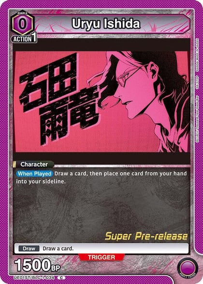 Uryu Ishida, UE01ST: BLEACH: Thousand-Year Blood War Super Pre-Release Starter Deck UE01ST/BLC-1-034