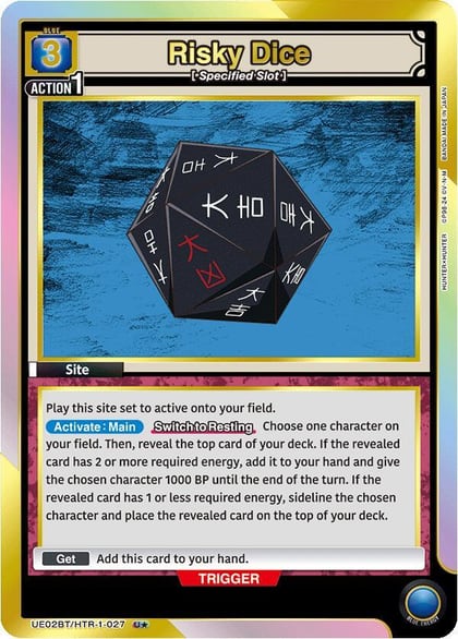Risky Dice (027) (U*), UE02BT: HUNTER X HUNTER UE02BT/HTR-1-027