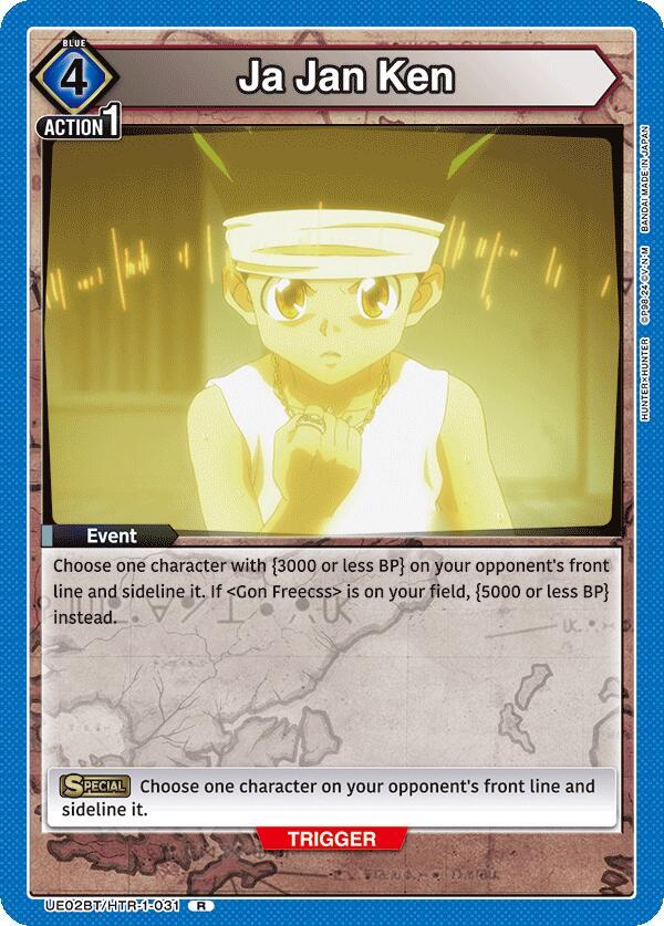 Ja Jan Ken, UE02BT: HUNTER X HUNTER UE02BT/HTR-1-031