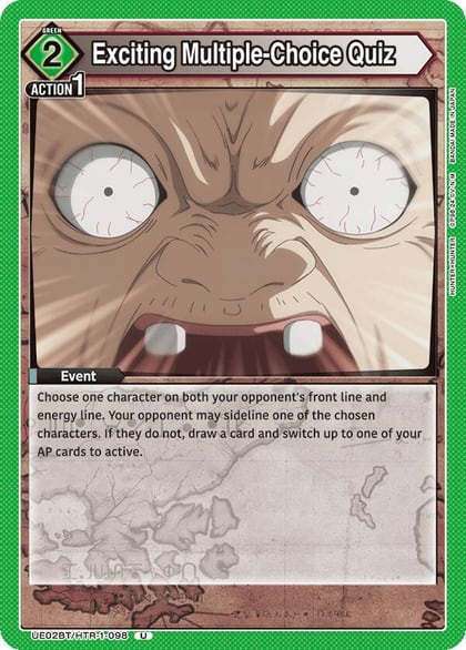 Exciting Multiple-Choice Quiz, UE02BT: HUNTER X HUNTER UE02BT/HTR-1-098