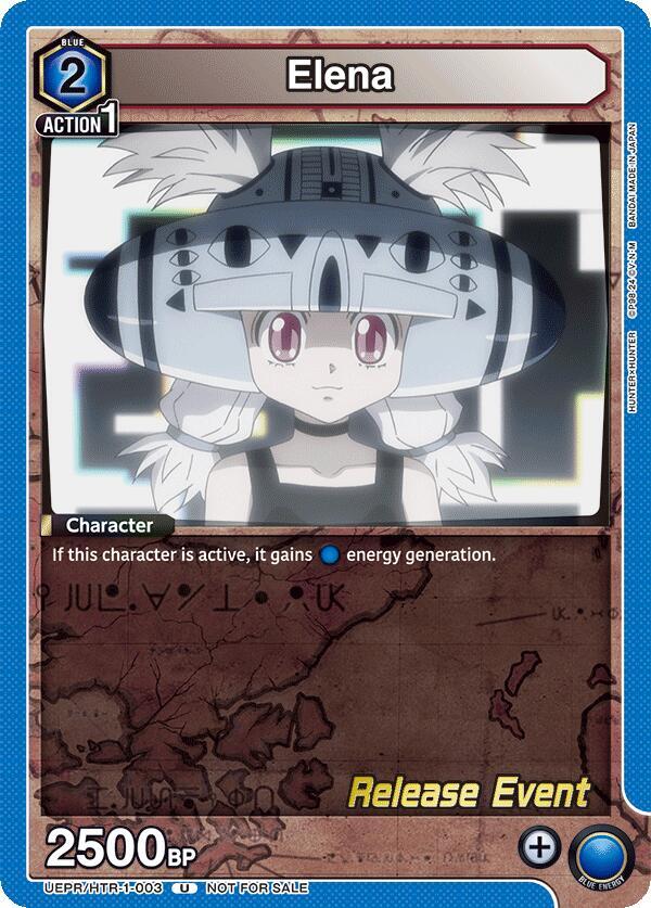 Elena, UE02BT: HUNTER X HUNTER Release Event Cards UEPR/HTR-1-003