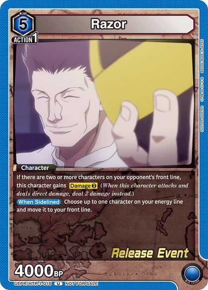 Razor (015), UE02BT: HUNTER X HUNTER Release Event Cards UEPR/HTR-1-015