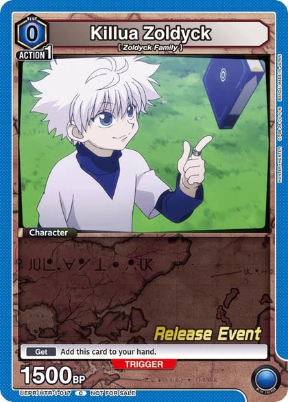Killua Zoldyck (017), UE02BT: HUNTER X HUNTER Release Event Cards UEPR/HTR-1-017