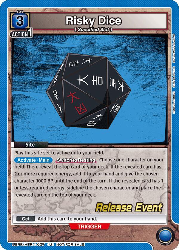 Risky Dice (027), UE02BT: HUNTER X HUNTER Release Event Cards UEPR/HTR-1-027