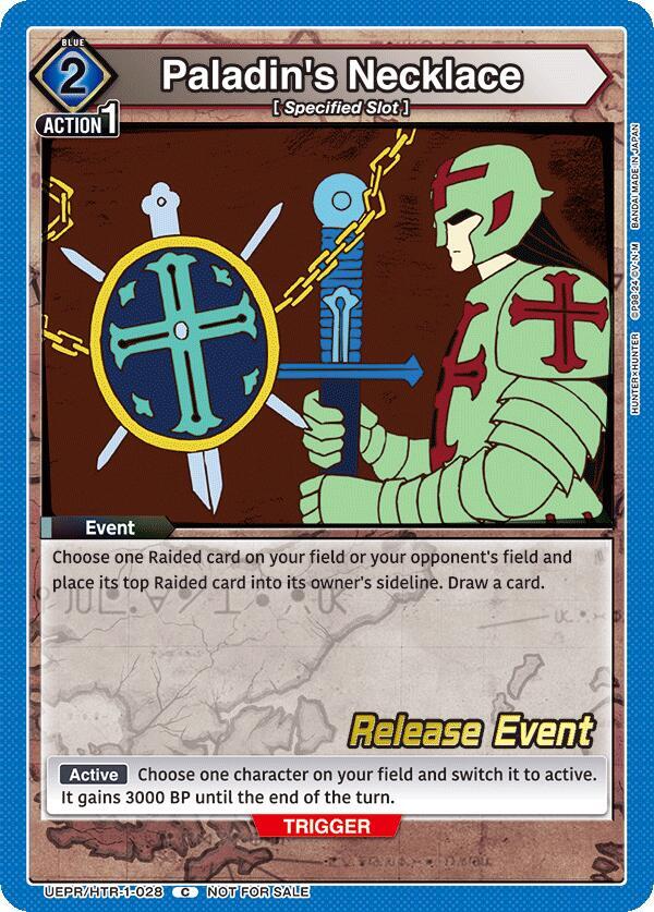 Paladin's Necklace, UE02BT: HUNTER X HUNTER Release Event Cards UEPR/HTR-1-028