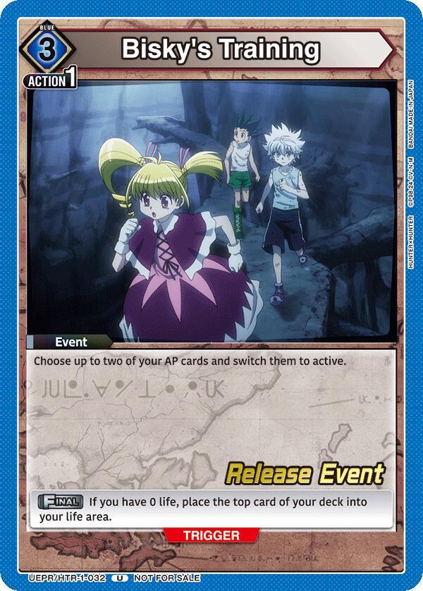 Bisky's Training, UE02BT: HUNTER X HUNTER Release Event Cards UEPR/HTR-1-032