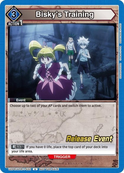 Bisky's Training, UE02BT: HUNTER X HUNTER Release Event Cards UEPR/HTR-1-032