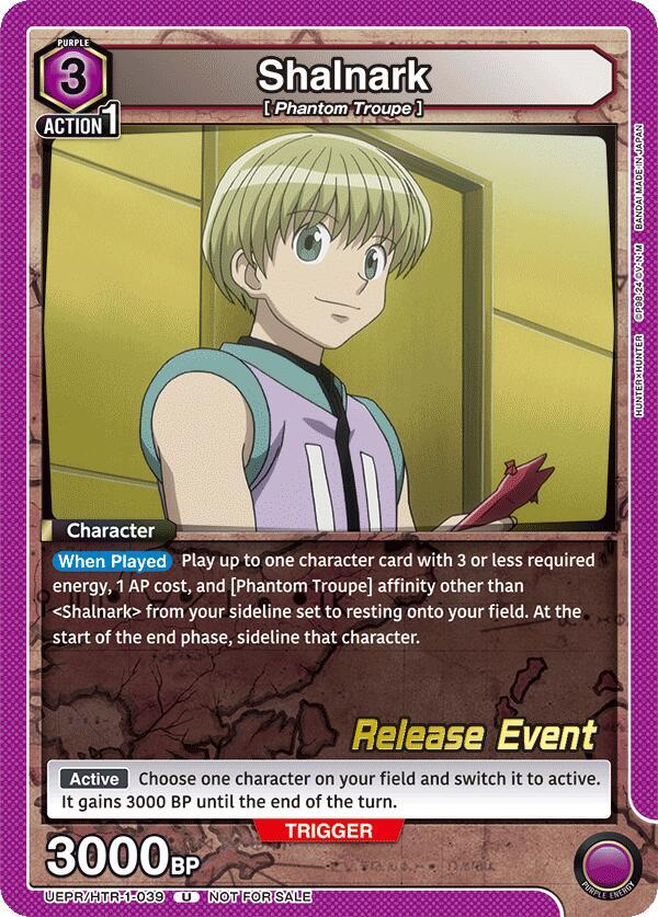 Shalnark, UE02BT: HUNTER X HUNTER Release Event Cards UEPR/HTR-1-039