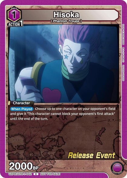 Hisoka (042), UE02BT: HUNTER X HUNTER Release Event Cards UEPR/HTR-1-042
