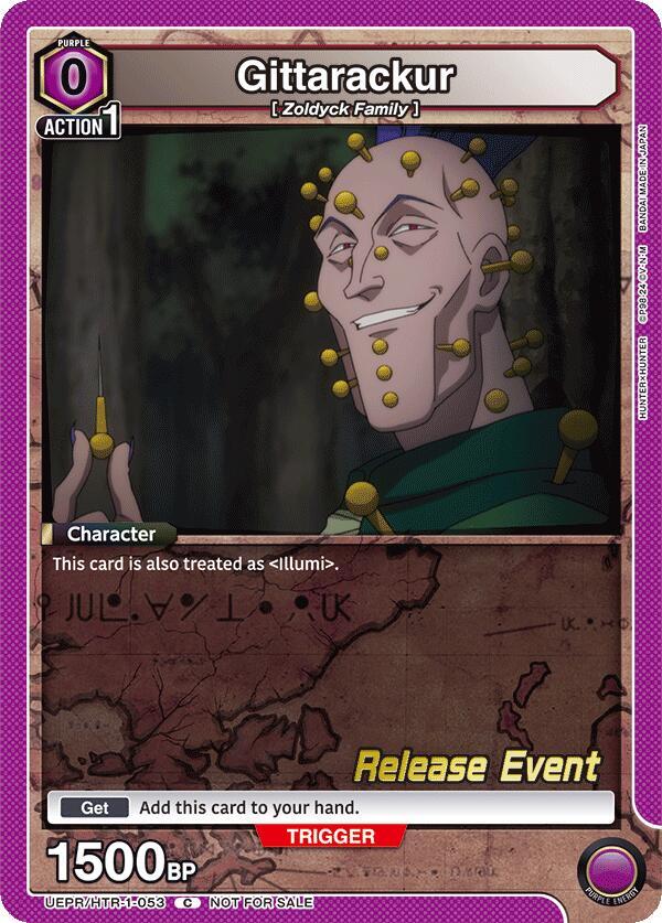 Gittarackur, UE02BT: HUNTER X HUNTER Release Event Cards UEPR/HTR-1-053