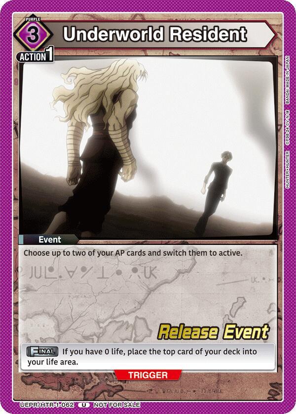 Underworld Resident, UE02BT: HUNTER X HUNTER Release Event Cards UEPR/HTR-1-062