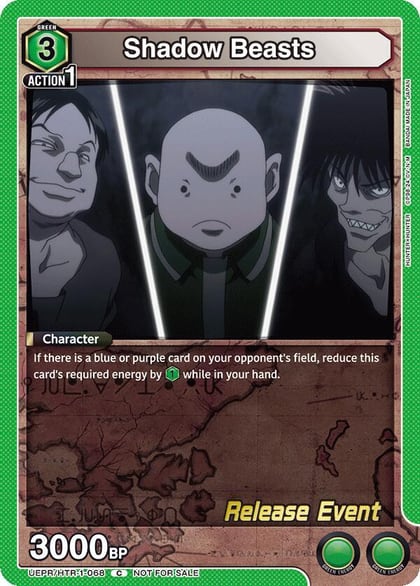 Shadow Beasts, UE02BT: HUNTER X HUNTER Release Event Cards UEPR/HTR-1-068