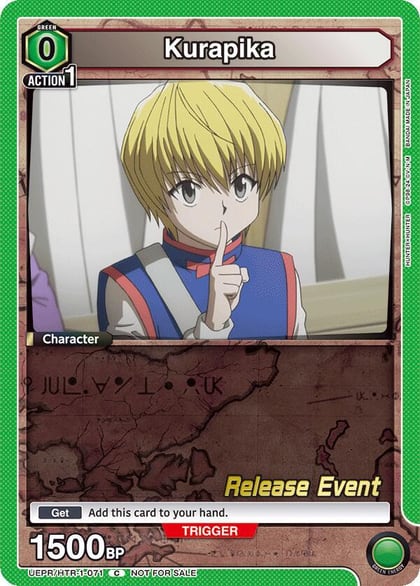 Kurapika (071), UE02BT: HUNTER X HUNTER Release Event Cards UEPR/HTR-1-071