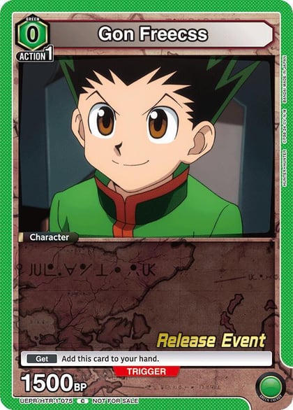 Gon Freecss (075), UE02BT: HUNTER X HUNTER Release Event Cards UEPR/HTR-1-075